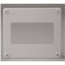 Remate ex/aire pared rectangular 150x75mm ign/aut pp bl sist
