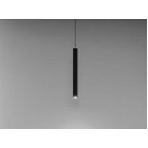Nobile Illuminazione - Tubular suspension led 7,5w warm warm light 3000k 230v indoor in varnished aluminium black dl031/ne