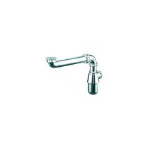 Valentin - Tubulure de raccordement et siphon gain de place pour lavabo ø 32 mm chromé s.a