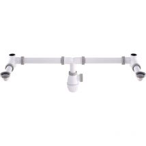 Tubulure gain de place pour 2 vasques noyon & thiebault