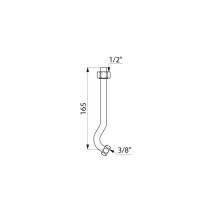 Raccordo orinatoio 1/2 3/8 Delabie per guscio J.Delafon 2-1519 - 754000