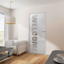 Inova Star - Tür Drehtür mit Beschlag Glas esg Glastür Wohnungstür 834 x 1972 din links din rechts - Tür + Beschlag DB03