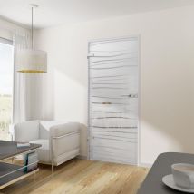 Tür Drehtür Glastür 834 x 1972 DIN links mit Beschlag ESG Mistral Wohnungstür - Tür + Beschlag DB70 (verriegelbar)