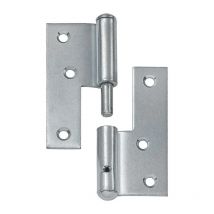 000861081Z Türaufschraubband Stahl rechts 80x72 mm din rechts blau verz - Vormann