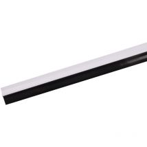 Buri - Türbodendichtung 100cm Bürstendichtung Gummidichtung Türdichtung Zugluftstopper - 75029-gummi Weiß