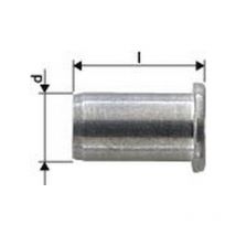 Tuerca de remache ciego estándar cabeza abombada plana aluminio M8x11x20,0mm Gesipa por 1000)
