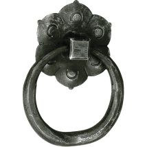 Schösswender - Türklopfer dirk 136 x 102 mm, Schmiedeeisen verzinkt geschwärzt