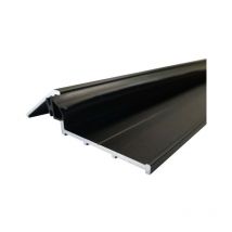 Türschwelle 99 cm mit Dichtung - schwarz eloxiert