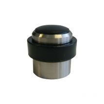 Bodenstopper mit Dübel + Alu-Schraube Blindomax Aspekt gebürsteter Edelstahl - Ø37 x H.37 mm - 222