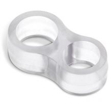 Packung mit 2 transparenten, flexiblen Türfeststellern aus Kunststoff, Mod. 8 REI