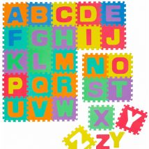 Littletom - Tapis de Jeu Doux pour Bébé Dalles Puzzle en Mousse Enfants Lettres