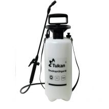 Spruzzatore a pressione Tukan da 5 litri, Nebulizzatore da giardino per la protezione delle piante, Capacità di riempimento 5L, Bottiglia spray per