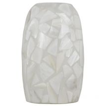 Tulipa mosaico nacar modelo Davos acabado cristal 21 cm(alto) 13 cm(ancho) 13 cm(fondo.
