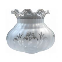Abat-jour en verre mat sevilla avec embouchure de 5 cm