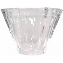 EDM - Tulipe en cristal transparent diamant 8,5x4x5 cm avec une ouverture de 2,4 cm