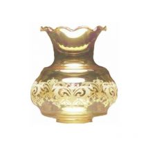 Abat-jour en verre miss amber 14.5x12cm