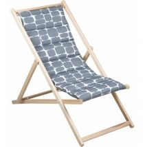 Chilienne matelassée Jardin Prive futuriste - Mastic - F100