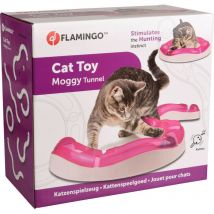 Flamingo - Tunnel Moggy Jeu Pour Chat Ø 38.5 Cm X 7 Cm X 7.7 Cm. Rose.