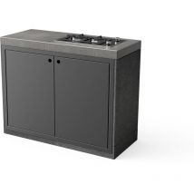 Module de support pour plans de travail kitaway gas pour Barbecue en Béton Préfabriqué (Blanc, Gris - 84 x 63 x 63 cm) - Usage Extérieur - Tuozi