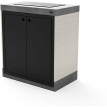 Tuozi - Módulo de soporte plan/venit Electric 78 para Barbacoa de Obra Prefabricada (Blanco, gris, negro - 78 x 47 x 47 cm) - Uso en Exteriores