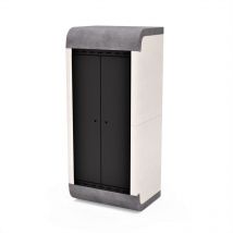 Tuozi - Módulo lateral sud stall para Barbacoa de Obra Prefabricada (Blanco, gris, negro - 81 x 60 x 60 cm) - Uso en Exteriores