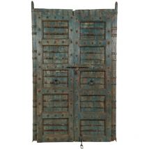 Biscottini - Tür aus Massivholz und Eisen für den Innen- oder Außenbereich alt und mittelalterlich schieben