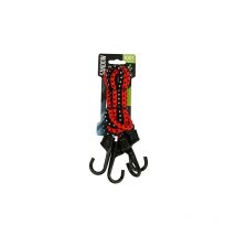 Tendeurs de fixation, cordes pour tente - lot de 2 tendeurs élastique avec crochets 100CM, lot de 2 sandows à crochet - Turbocar