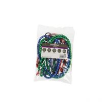Tendeurs de fixation, cordes pour tente - lot de 6 tendeurs élastique avec crochets (30CM, 45CM, 60CM), lot de 6 sand - Turbocar