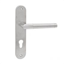 Domino - Türgriff 72 Drückergarnitur pz - Profilzylinder Set Silber inx spectra PZ72