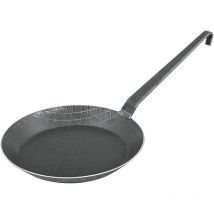 Bratpfanne schmiedeeisern mit Hakenstiel Ø28cm schwarz