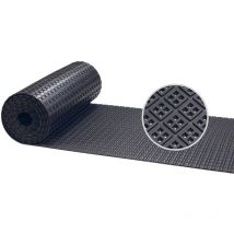 Vivol - Türmatte aus Vollgummi - Meterware - 100 cm breit - 10 mm dick - Quadratmotiv