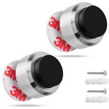 Türstopper Wand Edelstahl 2x Wand-Puffer Gummi-Puffer Tür-Puffer Door-Stopper