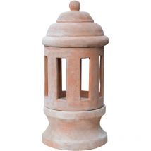 Tuscan terracotta made W30XDP30XH64 cm sized lantern