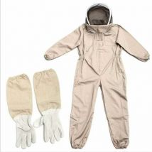 Tuta da apicoltore professionale con velo autoportante l marrone
