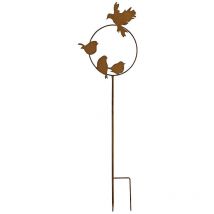 Tuteur déco oiseaux 26x90cm