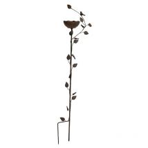 Mangeoire fonte oiseaux à planter 12x19x102cm