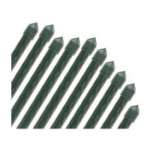 Suinga - Lot de 25 Tuteur en bambou plastifié 90 cm, 8-10 mm, Tubes en Bambou pour Plantes et Arbres, Baguettes de bambou, Canne de bambo