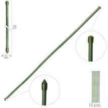 Tutor Varilla Plastico Efecto Bambú Ø 12 - 14 mm. x 150 cm. (Paquete 10 Unidades)