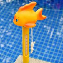 TuToy Paper Animal Baby Bathtub Swimming Pool Spa Floating Bath Thermometer Water Temperature Meter - Goldfish
