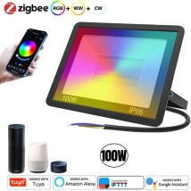 Tuya - Faro A Led Smart Zigbee Rgbcw Impermeabile Da Esterno 100w