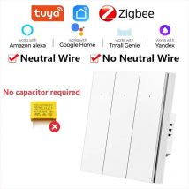 Tuya Interruttore Push Smart ZigBee Dimensione: 3 Pulsanti