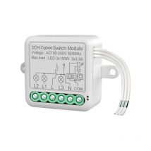 Tuya Smart Switch ZigBee interrupteur à distance module interrupteur invisible Zero Fire interrupteur caché minuterie,ZigBee zéro feu 3 VOIES