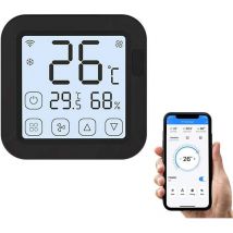 Tuya - Smart Wifi IR-Klimaanlagenregler-Thermostat mit LCD-Bildschirm, App-Steuerung, Temperatur- und Feuchtigkeitssensor, Monitor, kompatibel mit