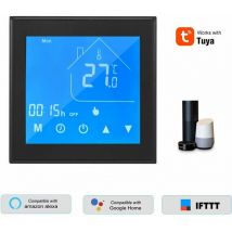 Tuya Wifi Thermostat Intelligent Chaudiere De Chauffage De La Chaudiere Thermostat Ecran Tactile / Commande App Supports Puissance Commande Vocale 3A