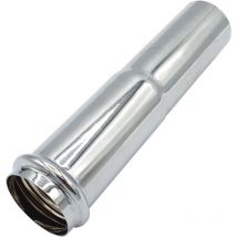 Tuyau 34/32mm Réduction Siphon Vidange Chromé Remplacement 143mm Longue