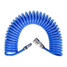 Ouylaf - Tuyau à air comprimé en spirale - Longueur : 12 m - Avec raccord rapide - Pour compresseurs