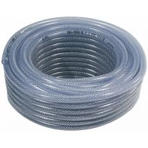 Tuyau souple PVC armé pour camping-car, caravane Coloris - Transparent, Long. - 25m
