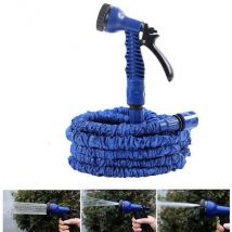 Tuyau arrosage bleu 7 fonctions extensible, longueur maxi 45 m