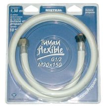 Tuyau gaz – 2 m – Butane propane – Norme XPD 36.112 – Longueur flexible, Filetage plomberie