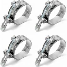 Minkurow - Tuyau Clips, Colliers de Serrage à Boulon en t, t-Bolt Colliers, Acier Inoxydable, pour Famille Tuyau d'eau, réservoir de gaz, Tube